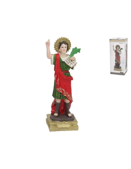 FIGURA SANTO PANCRA 7X6X19,5 CM RESINA