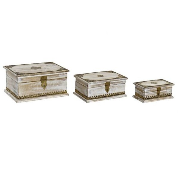 CAJA SET 3 MANGO LATON 28X20X14 DECAPE BLANCO