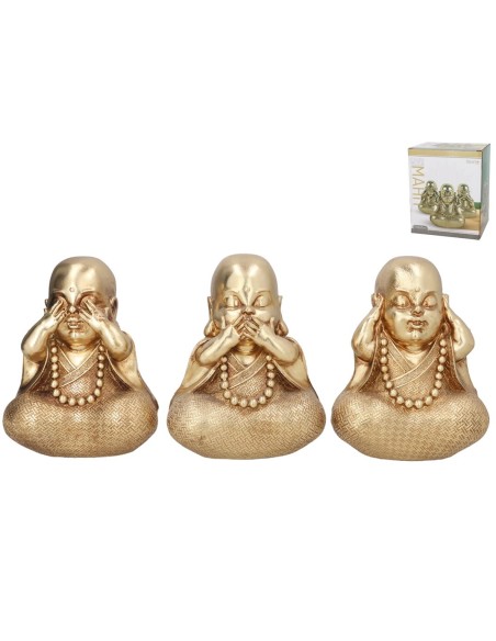 FIGURA BUDA MAHIT 3 SURT 17,5X11X21 CM RESINA
