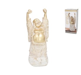 FIGURA BUDA ONKAR 12X11.5X28,5 CM RESINA