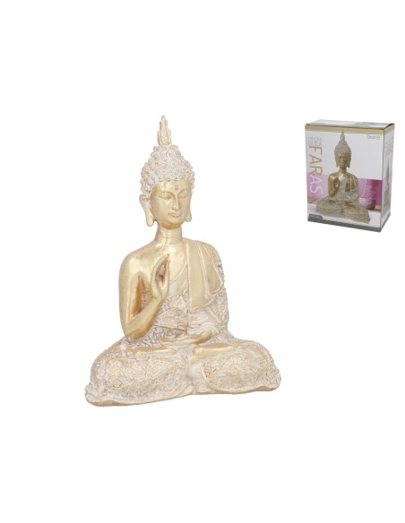 FIGURA BUDA FARAS 19,5X10X26 CM RESINA