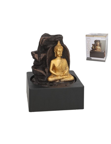 FUENTE BUDA DHARMA LED 18X18X23 CM FUENTE BUDA DHARMA LED 18X18X23 CM