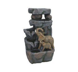 FUENTE ELEFANTES NAYAN LED 26X20X45 CM