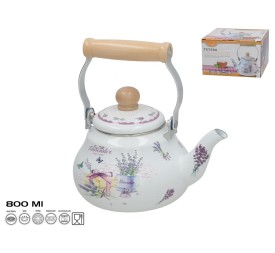 TETERA ESMALTADA LAVANDA 0,8L
