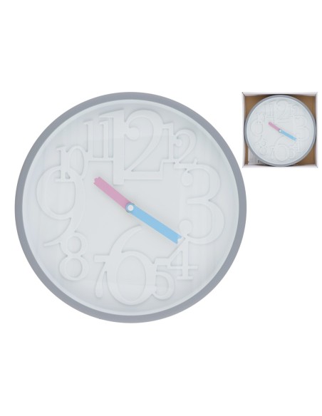 RELOJ PARED ASIM 30X30 CM