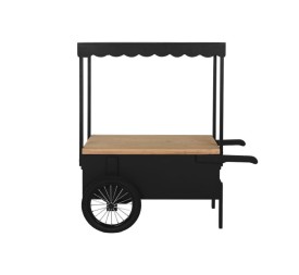 CARRO METAL MDF 106,5X51X114,5 NEGRO