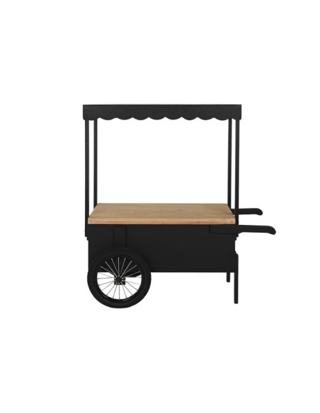 CARRO METAL MDF 106,5X51X114,5 NEGRO