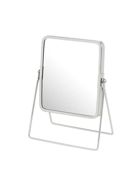 ESPEJO DOBLE 2 AUMENTOS METAL CROMADO 16 X 7,50 X 23 CM