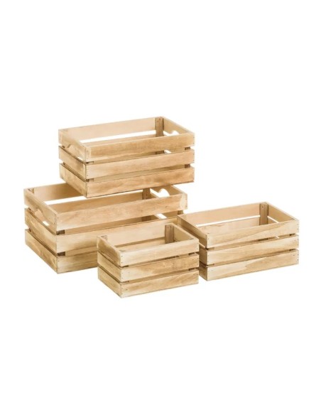 S/4 CAJA CONTRACHAPADO NATURAL 28 X 18 X 12 CM