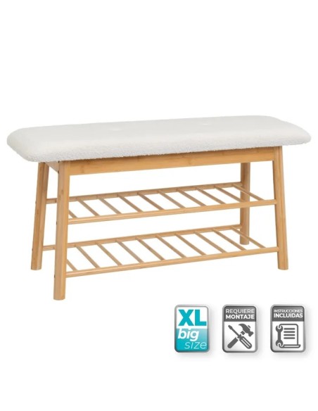 BANQUETA BAMBÚ 91 X 30 X 45 CM