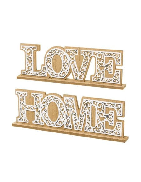 FIGURA 2/M MDF BLANCO-NATURAL 42 X 4 X 14 CM