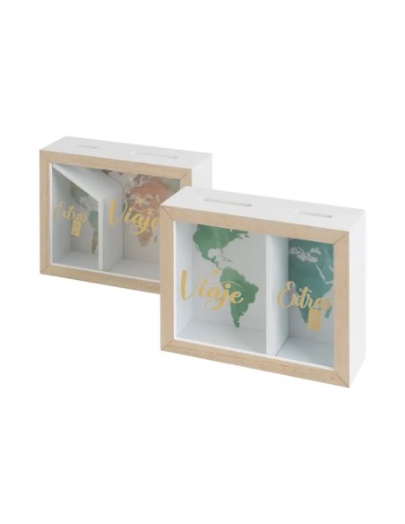 HUCHA 2/M MDF-CRISTAL 20 X 7 X 16 CM