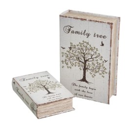 S/2 LIBRO PU-MDF 18 X 7 X 27 CM