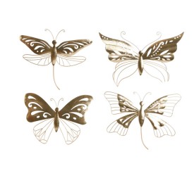 DECORACION PARED METAL 43X2X33 MARIPOSA 4 SURT.