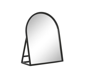 ESPEJO HIERRO CRISTAL 20X8,5X25 TOCADOR NEGRO