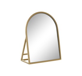 ESPEJO HIERRO CRISTAL 20X8,5X25 TOCADOR DORADO