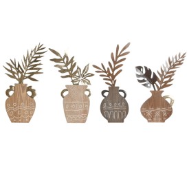 DECORACION PARED METAL 28,5X2X50 JARRON 4 SURT.