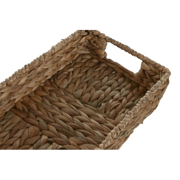 BANDEJA SET 2 FIBRA METAL 40X26X9 NATURAL