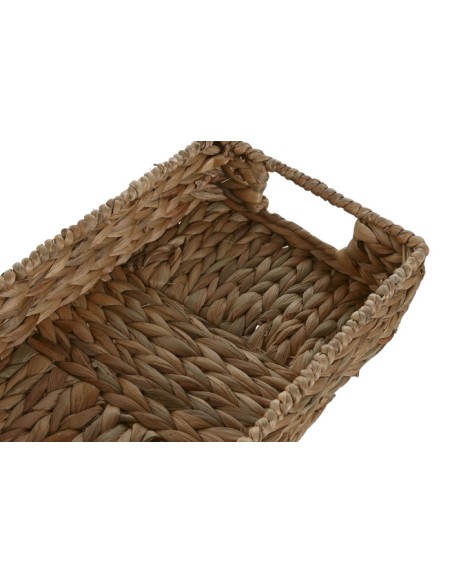 BANDEJA SET 2 FIBRA METAL 40X26X9 NATURAL