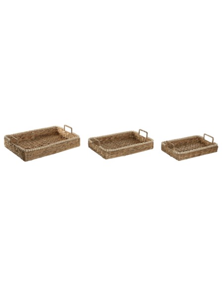 BANDEJA SET 3 JACINTO DE AGUA MADERA 44X31X12 BANDEJA SET 3 JACINTO DE AGUA MADERA 44X31X12