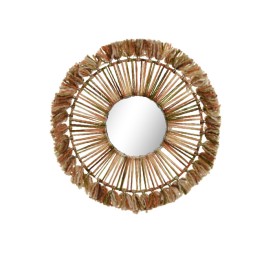 ESPEJO LANA CRISTAL 52X2X52 NARANJA