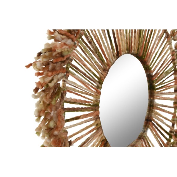 ESPEJO LANA CRISTAL 52X2X52 NARANJA