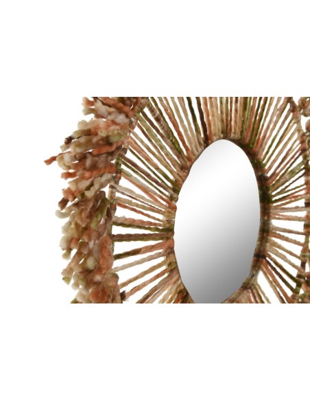 ESPEJO LANA CRISTAL 52X2X52 NARANJA