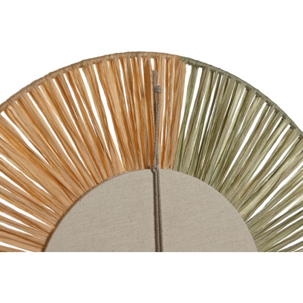 ESPEJO RAFIA CRISTAL 40X2X40 NATURAL