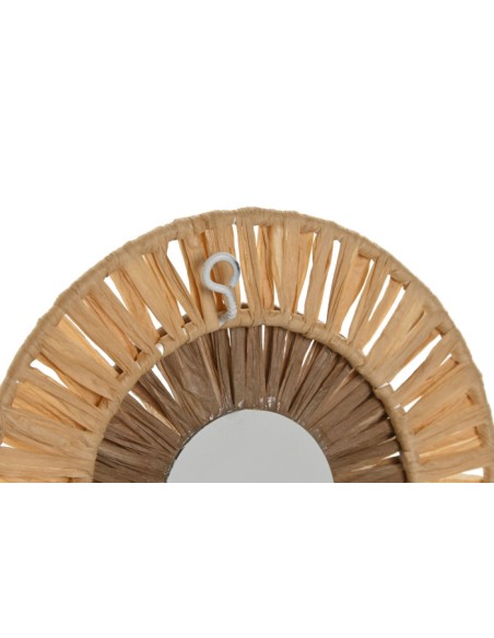 PERCHERO PARED SET 3 RAFIA METAL 16X6X20 NATURAL