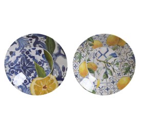PLATO MELAMINA 23X23X3,6 AZULEJOS 2 SURT
