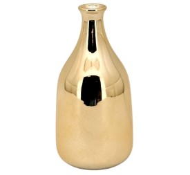 JARRON CERÁMICA ALTO ORO BASE ANCHA 8X17