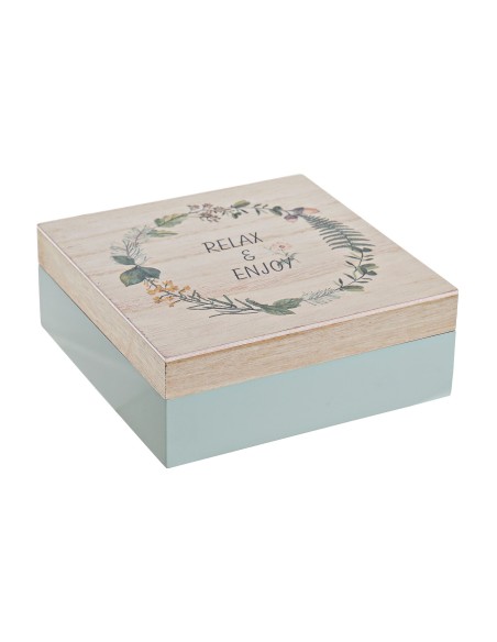 CAJA MADERA 17X17X6,5 NATURAL