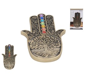 FIGURA MANO DECO LAKSMI 16,9X10,1X1,1 CM RESINA