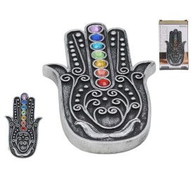 FIGURA MANO DECO ARUNA 14,2X8,2X1,1 CM RESINA