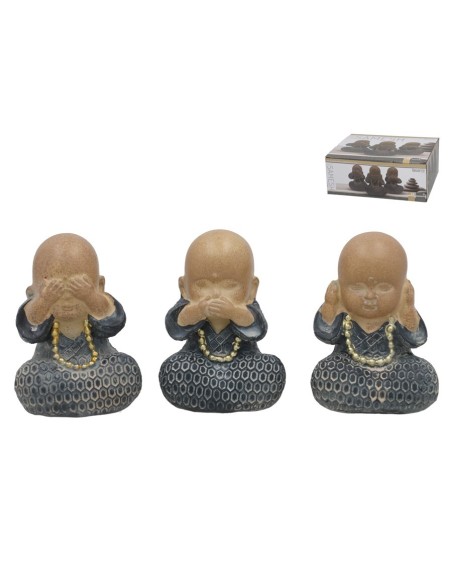 FIGURA MONJE SAMESH 3 SURT 9,5H CM RESINA