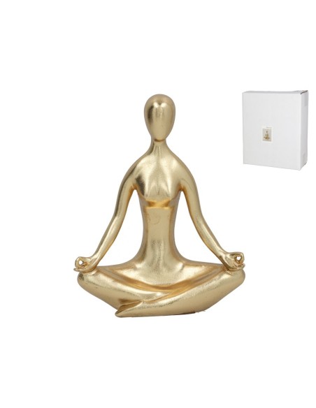 FIGURA YOGA KINARY 20X9X25,5 CM RESINA