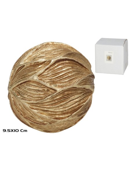 BOLA ORBE DECO 9,5X9,5X10 CM RESINA