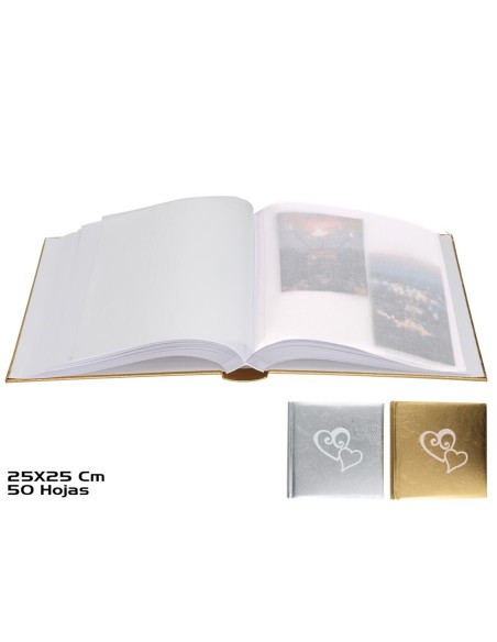 ALBUM 50 HOJAS 25X25 WEDDING 2 SURT.