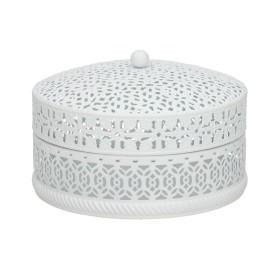 JOYERO METAL REDONDO SARAYU 13,5X9 CM