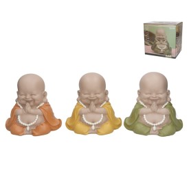 FIGURA MONJE KINARI 3 COL SURT 21X15,5X20,5 CM RES