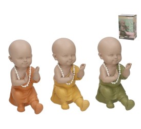 FIGURA MONJE SANSA 3 COL SURT 6X9X13 CM RESINA