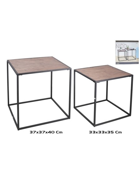 MESA AUXILIAR NIDO X2