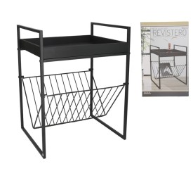 MESA AUXILIAR CON REVISTERO 36X29X47 CM