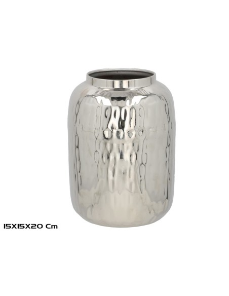 JARRON DECORATIVO NIQUEL 15X15X20CM