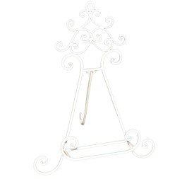 SOPORTE TRIÁNGULO. METAL BLANCO 30,5X22,5 H37,5