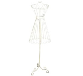 ESTRUCTURA MANIQUI ESTILIZADO METAL BLANCO 40,5X35,5 H142