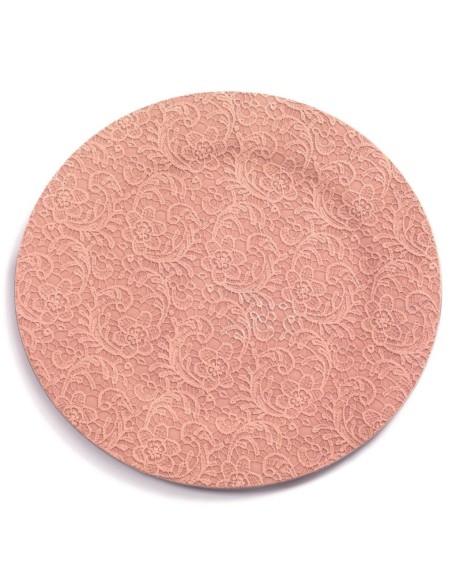 PLATO DECORACIÓN CROCHET ROSA D.33 PLATO DECORACIÓN CROCHET ROSA D.33