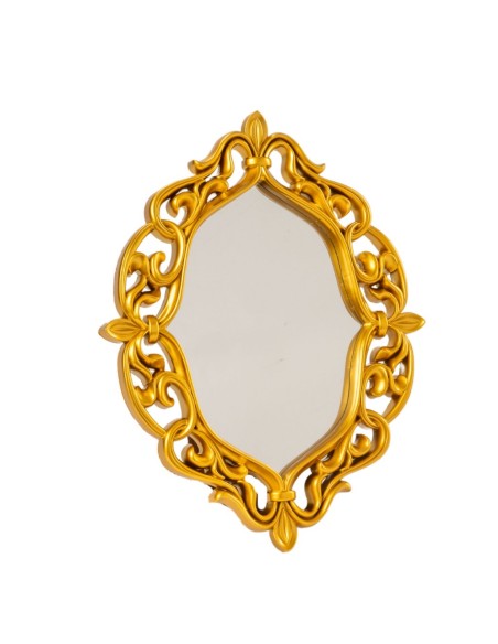 ESPEJO ELISSE CON MARCO GRUESO DORADO 50X40