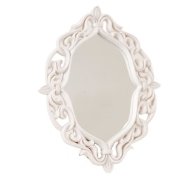 ESPEJO ELISSE CON MARCO GRUESO BLANCO 50X40