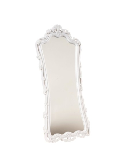 ESPEJO RECTANGULAR ESTRECHO MARCO BLANCO 67X28